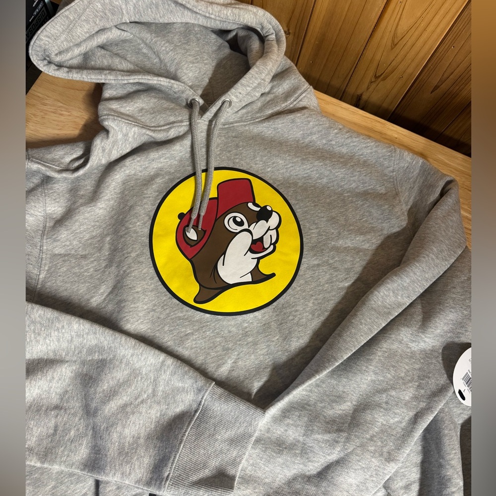 Bucee’s Grey Hoodie Unisex Large